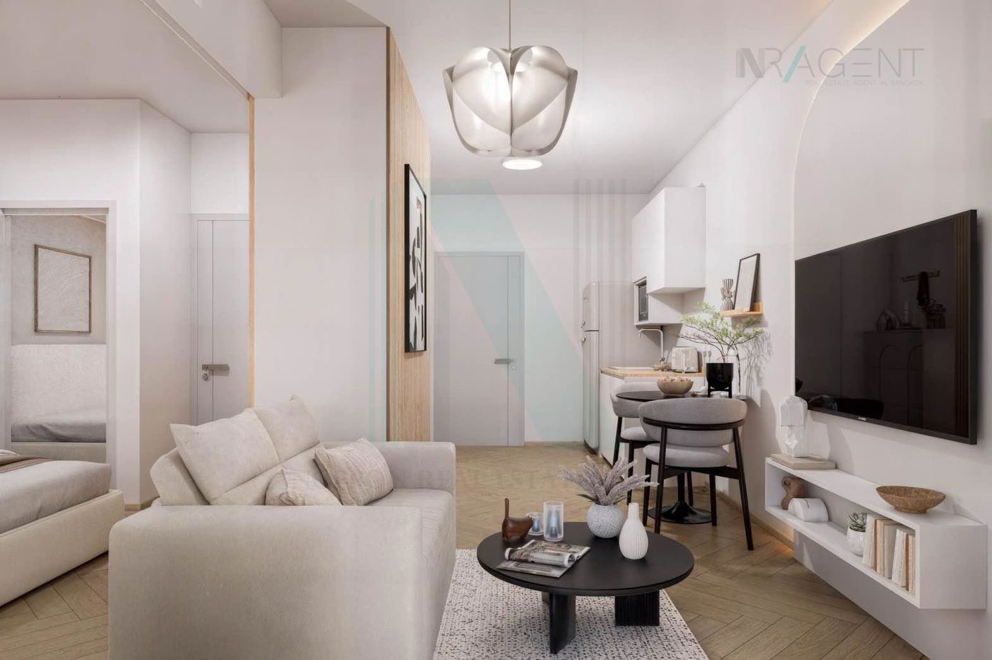 รูป ขายคอนโด เอ สเปซ อโศก-รัชดา อาคาร 1 ชั้น 1 1 ห้องนอน ขนาด 48 ตรม ใกล้ เซ็นทรัล พระราม 9 - รูปที่ 7/8