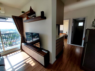 คอนโด รร.สมุทรปราการ : คอนโดน็อตติ้งฮิลล์แพรกษา ห้องมุม 2 ห้องนอน วิวหอคอยสมุทรปราการ ชั้น 20