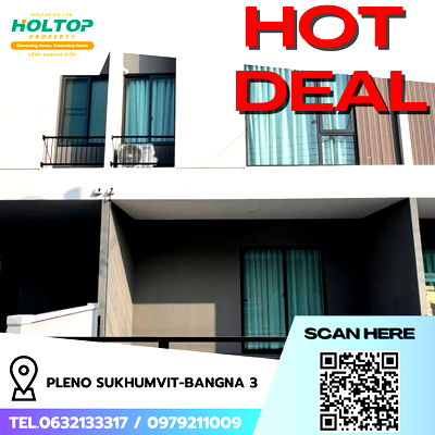 ทาวน์โฮมให้เช่า : #R8867 🎉 170169 ให้เช่าบ้าน Pleno Sukhumvit-Bangna 3