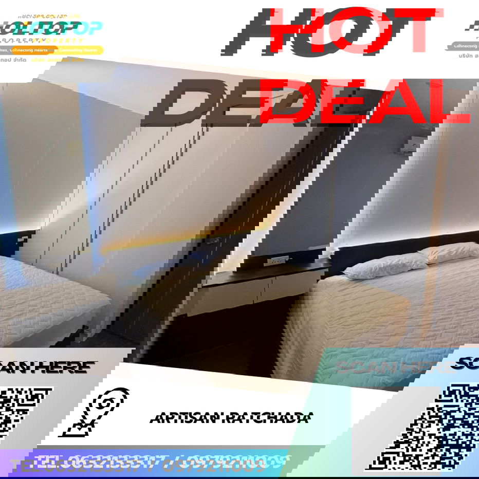 รูป #R8865 🎉 170169 ให้เช่าคอนโด Artisan Ratchada  - รูปที่ 1/10