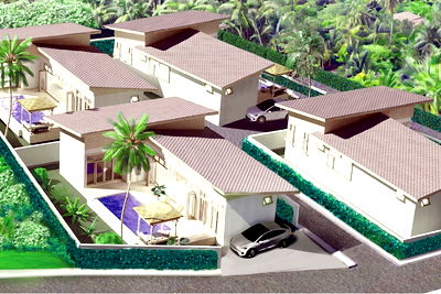 Houses for sale Ko Phangan Surat Thani : [920621001-28] "Secure Your Luxury Villa in Tranquil Hin Kong with Palm Tree Villas"