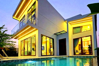 Houses for sale Bang Lamung Chonburi : [920471004-1109] 5-Bedroom Pool villa at Atmos Prime Villa Pattaya
