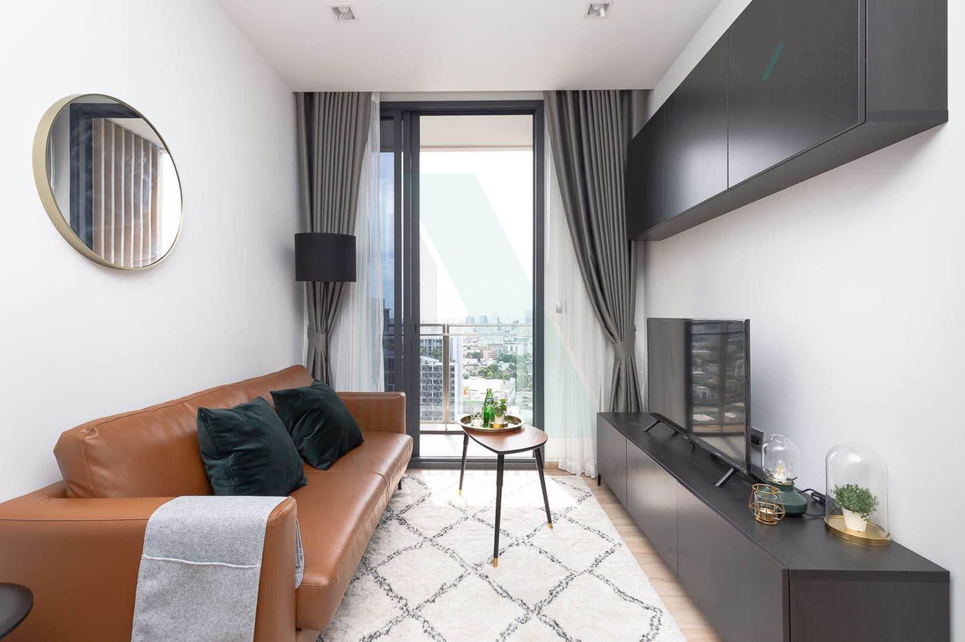 picture For Rent Condo THE LINE PHAHON - PRADIPAT Building 1, Floor 26,1 bed room, Room size 34.00 sqm - 1/8