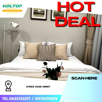 Condos for rent MRT Si Nut : #Z4181💥 160169 🔥 Condo for Rent: Atmoz Oasis Onnut