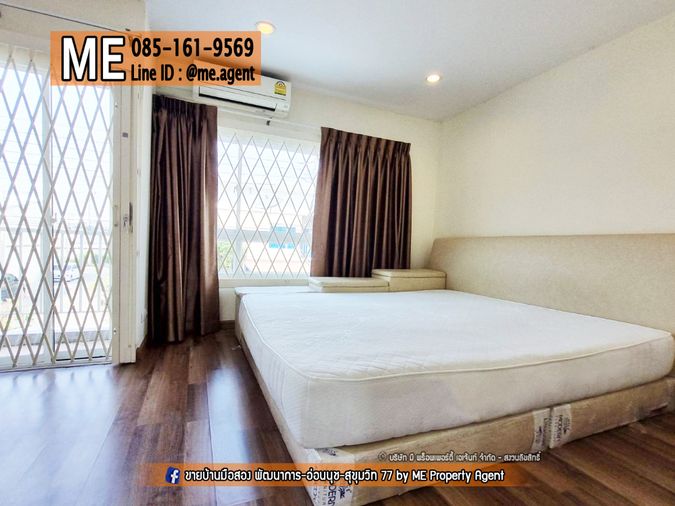 3-bed townhouse for rent, 110 sqm, 17 sq wah, VILLETTE LITE PATTANAKARN 38