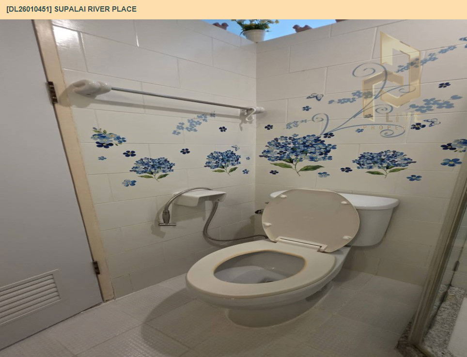 picture DL26010451 Condo for rent, Supalai River Place near BTS Krung Thon Buri, ready to move in, call urgently 0800343450 LineID @655ebbvc - 8/11