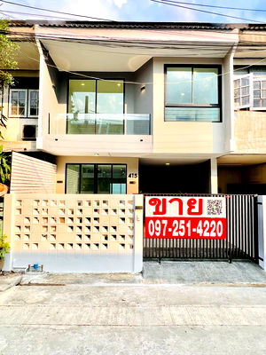 ทาวน์โฮม สำนักงานคณะกรรมการอาหารและยา : ขายทาวน์เฮ้าส์ ติดถนน สนามบินน้ำ-นนทบุรี  ทำใหม่ทั้งหลัง ไม่ต้องเข้าซอยไปลึก ใกล้ สถานีรถไฟฟ้า สนามบินน้ำ 	