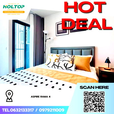 Condos for rent Kluai Nam Thai : #Z4188💥 160169 🔥 Condo for Rent: Aspire Rama 4