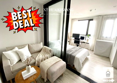 Condos for sale : 🔥 BEST DEAL Condo near MRT Huai Khwang 75 meters XT Huai Khwang