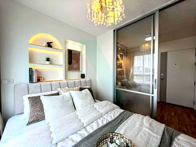 Condos for sale Soi On Nut (Sukhumvit 77) : For Sell Condo LUMPINI VILLE ONNUT - LAT KRABANG 2 Building C, Floor 3,1 bed room, Room size 23 sqm