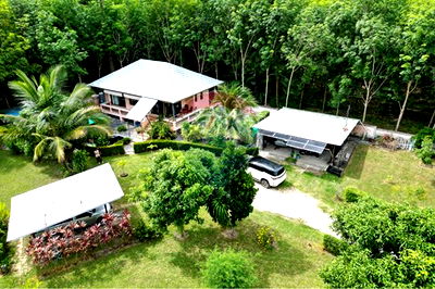 Land for sale Ko Samui Surat Thani : [920121068-65] Subdivided Land with house just 650m. to beach, Taling Ngam