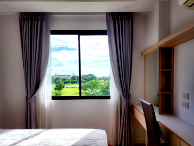 ขายคอนโด : 🔥 ของหายาก! ขายพร้อมผู้เช่า Yield 8% (สัญญาถึงสิ้นปี) V Condo ศาลายา 2 ห้องนอน วิวสนามกอล์ฟ 