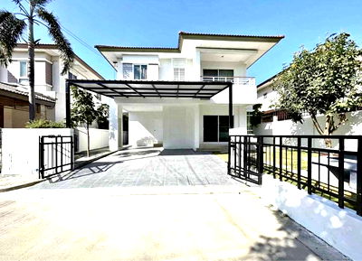 เช่าบ้านเดี่ยว แจส กรีน วิลเลจ คู้บอน : ให้เช่าบ้านเดี่ยวหลังมุม สราญสิริ รามอินทรา 2