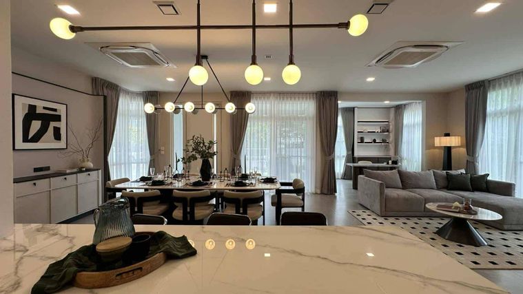4-bed house for rent, 335 sqm, 152 sq wah, Mantana Bangna - Wongwaen