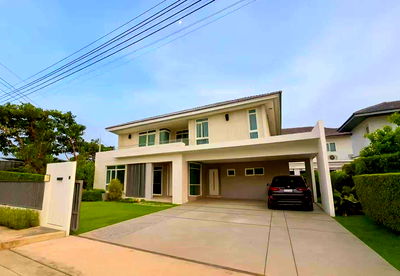 บ้านเดี่ยวให้เช่า : ให้เช่า บ้าน มัณฑนา บางนา วงแหวน บ้านเดี่ยว 2 ชั้น 4 ห้องนอน 152 ตรว 335 ตรม บ้านใหม่ หลังมุม ขนาดใหญ่ที่สุด เฟอร์นิเจอร์ : MJ26R-002