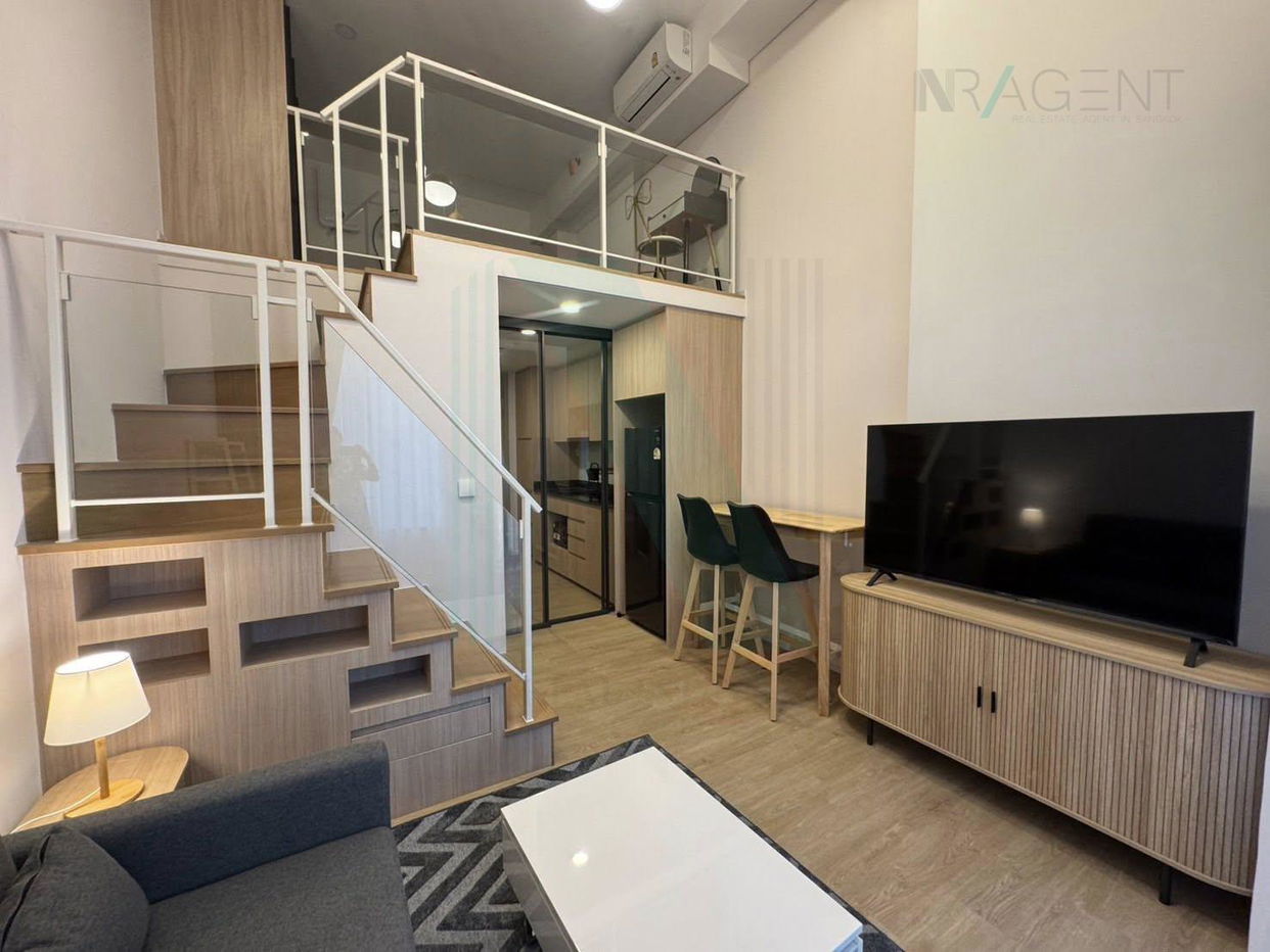 รูป 🚩 ให้เช่าคอนโด ไซมิส พระราม 9 อาคาร B ชั้น 14 Duplex ขนาด 37 ตรม ใกล้ MRT พระราม 9 - รูปที่ 4/8