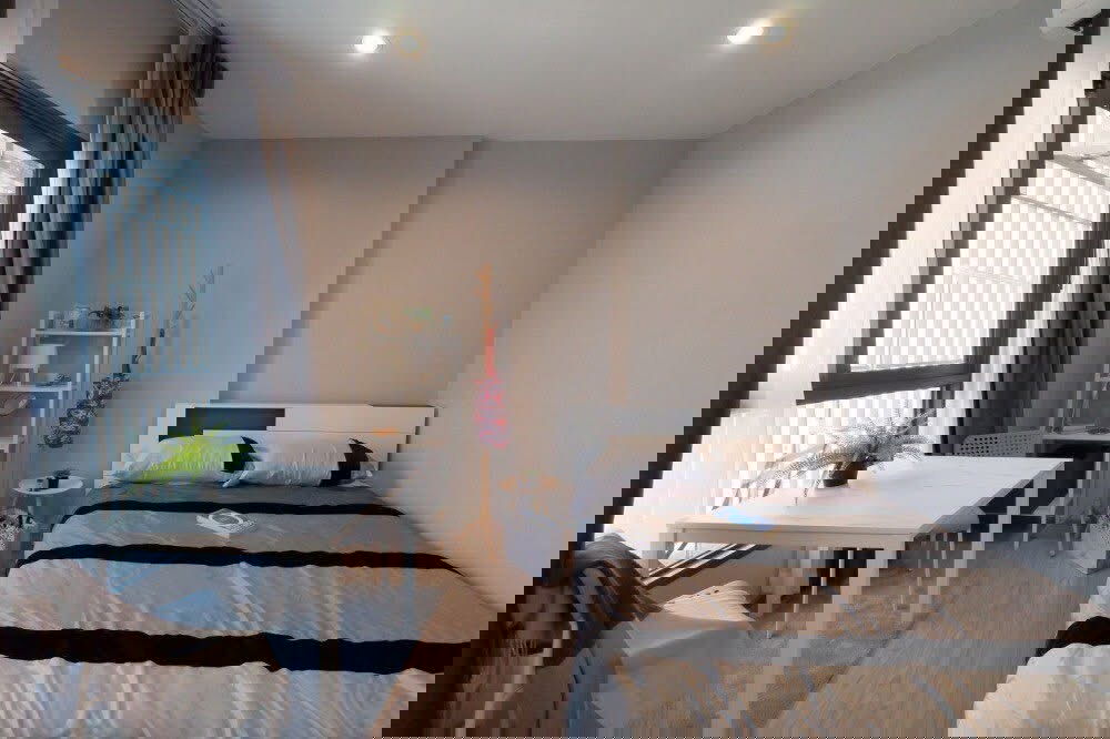 picture Cheapest in the project! ‼️ For Rent 🔥 The Tree Hua Mak Interchange. Beautiful room, fully furnished + washing - 1/1