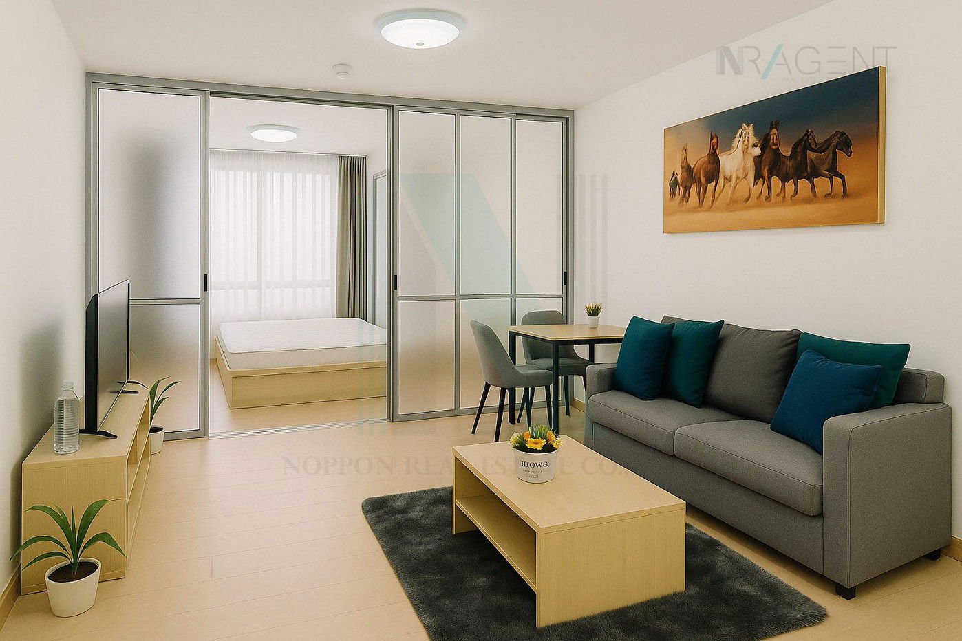 picture For Rent Condo PARK RAMINDRA Building 1, Floor 8,1 bed room, Room size 29 sqm - 5/8