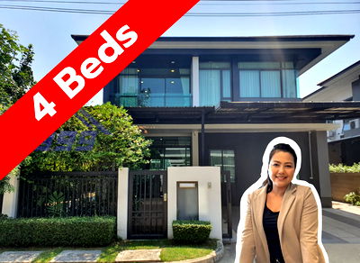 บ้านเดี่ยวให้เช่า : ให้เช่า บ้านเดี่ยว 4 ห้องนอน 2 ชั้น หมู่บ้านเศรษฐสิริ กรุงเทพกรีฑา