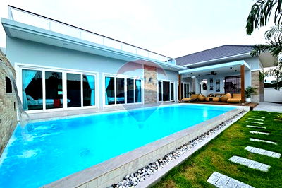 บ้านเดี่ยว หัวหิน ประจวบคีรีขันธ์ : [920601001-739] Brand New Luxury Pool Villa, 3 Bed 3.5 Bath, Hua Hin 102 For Sale.