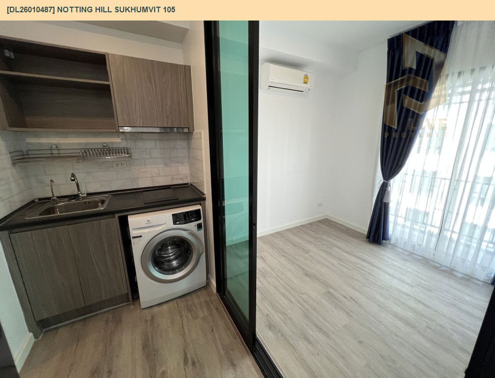 รูป DL26010487 ขายคอนโด น็อตติ้ง ฮิลล์ สุขุมวิท 105 (Notting Hill Sukhumvit 105) ใกล้ BTS แบริ่ง พร้อมเข้าอยู่ โทรด่วน 0800343450 LineID @655ebbvc - รูปที่ 6/10