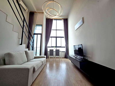 Condos for rent Singapore International School of Bangkok (SISB) : PFD-07856 For rent Ideo New Rama 9  Duplex room, high ceiling (2 floors) | 23rd floor, beautiful city view, 37 sq m., fully furnished