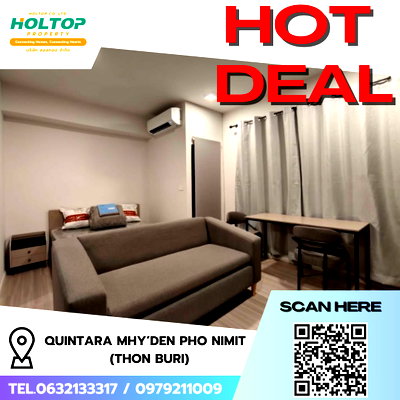 Condos for rent : #R8921 🎉 190169 Condo for Rent: QUINTARA MHy’DEN PHO NIMIT (Thon Buri)