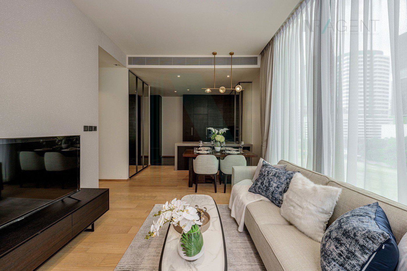 picture ð For Rent Condo 28 CHIDLOM Building T, Floor 5,2 bed room, Room size 74.00 sqm - 4/8