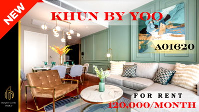 Condos for rent : 🍀🍀🍀 Exclusive Unit for Rent 🌹🌹 📌 Khun by Yoo Thonglor 🌸 (Line: @rent2022) ✨ Ready to move in | Property Code: A01620