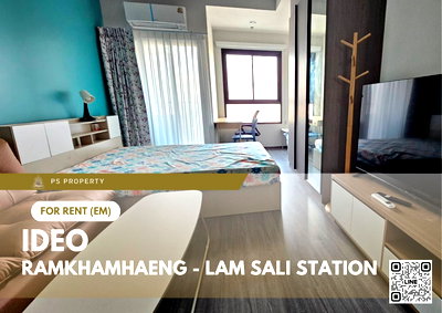 Condos for rent The Paseo Town Ramkhamhaeng  : For rent 📍 Ideo Ramkhamhaeng - Lam Sali Station 📍 Fully furnished with appliances. Near MRT Lam Sali Intersection.