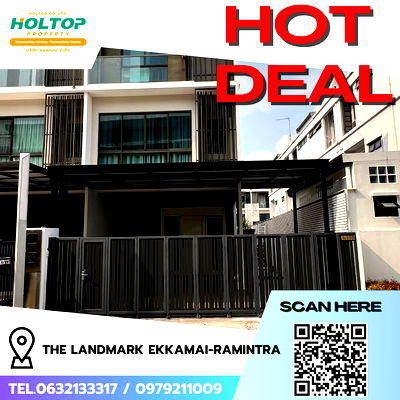 เช่าทาวน์โฮม ถนนประดิษฐ์มนูธรรม : #R8939 🎉 190169 ให้เช่าบ้าน The Landmark Ekkamai-Ramintra