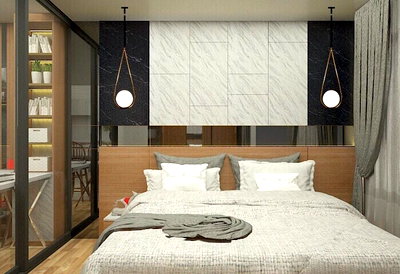 Condos for rent : P-41938 Stunning Garden View! Life One Wireless 1 Bed Near BTS Phloen Chit 35,000 THB Line Id @easythaihome 085-592-2897