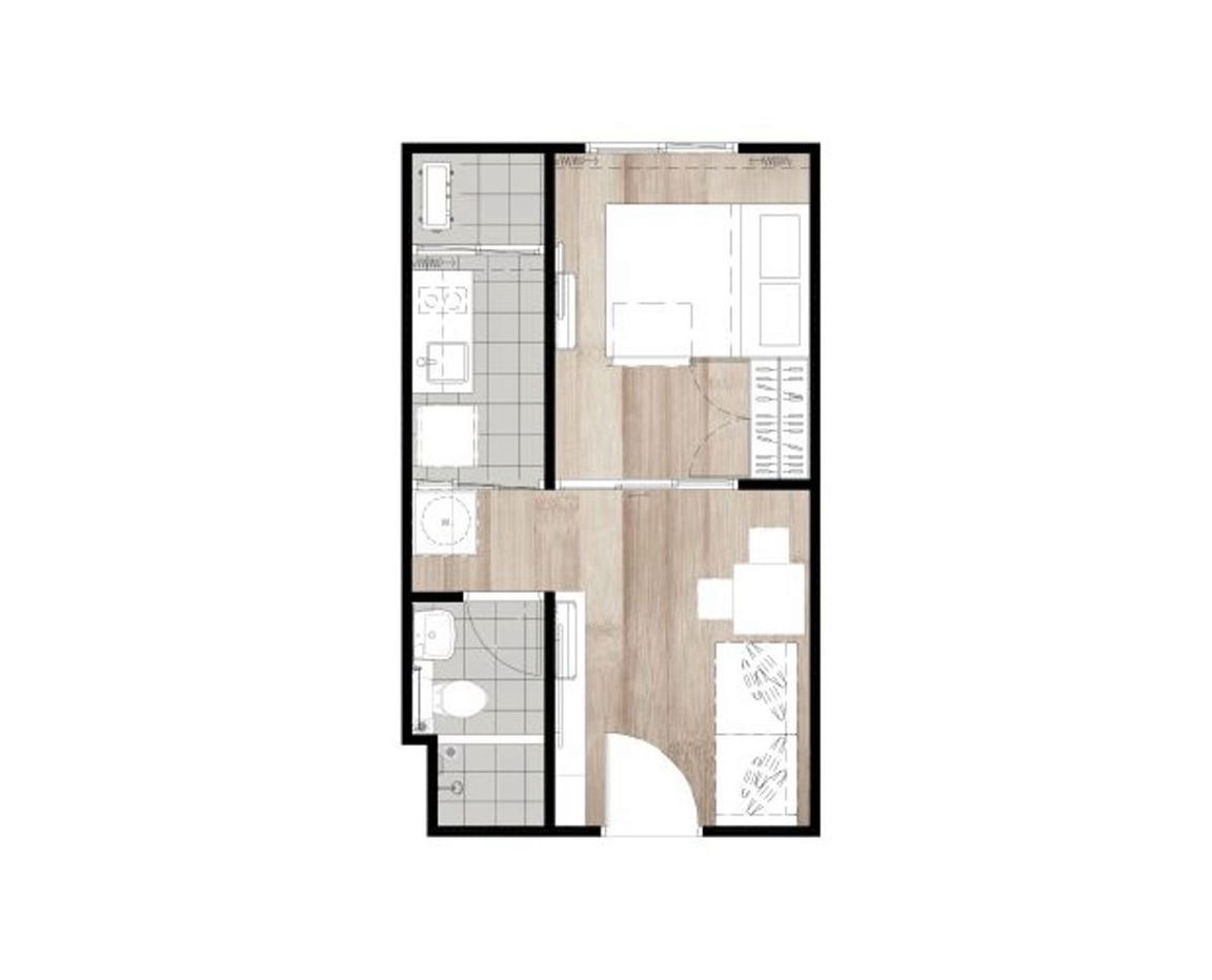 รูป ให้เช่า คอนโด น็อตติ้ง ฮิลล์ สุขุมวิท 105 BTS แบริ่ง BTS Bearing 500 เมตร - รูปที่ 6/9