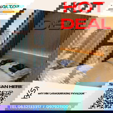 #Z4211💥 190169 🔥 Condo for Rent: Rhythm Charoenkrung Pavillion