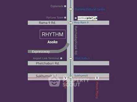 รูป คอนโด 2 ห้องนอน 42 ตร.ม. ที่ Rhythm Asoke ใกล้ MRT พระราม 9 (300 ม.) (ID 2562655) - รูปที่ 3/19