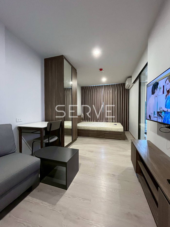 รูป 🔥8K/Mo ห้องสตูดิโอ กั้นเป็นสัดส่วน แต่งดี เฟอร์จัดเต็มมาก วิวเมือง พร้อมอยู่ คอนโดทำเลดี ติด BTS คูคต 100 ม. @ Nue Core Khu Khot Station - รูปที่ 3/9