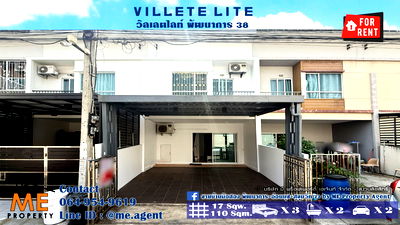 Townhouses for rent สถาบันเทคโนโลยีไทย-ญี่ปุ่น : For Rent Newly renovated townhouse, Villete Lite Pattanakarn 38, fully furnished, ready to move in.  Call 064-954-9619 (RTG44-17)