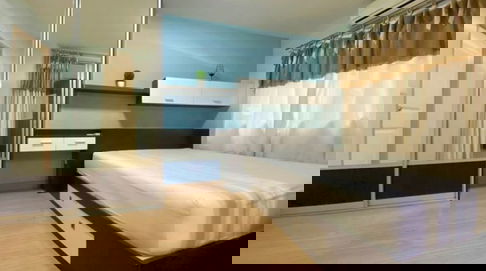 คอนโด The Fifth Avenue รัชดา-วงศ์สว่าง แบบ 2 ห้องนอน 48 ตรม. ชั้น 2 มีเครื่องซักผ้า ของครบ 10,000 บาท