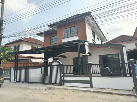 บ้านเดี่ยว มีนบุรี คลองสามวา นิมิตใหม่ หมู่บ้านเคซีการ์เด้นโฮม 12 บ้าน6 ห้องนอน ทำเลดี ใกล้เซ่เว่น นัดชมบ้าน 085-318-6868 คุณวา