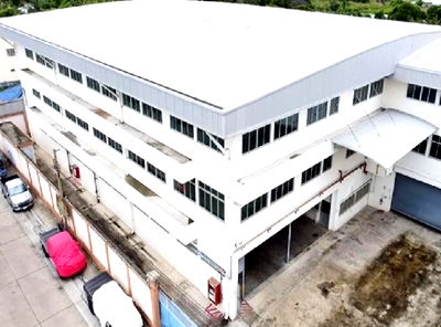 เช่าโรงงาน พระประแดง สมุทรปราการ : ให้เช่าโรงงาน อาคาร 3 ชั้น  พื้นที่สีม่วง ขอ รง 4 ได้ ซอยสุขสวัสดิ์ 78 พระประแดง พื้นที่โรงงาน 4326 ตารางเมตร มีลิฟท์ขนสินค้า รถใหญ่เข้าออกได้ 