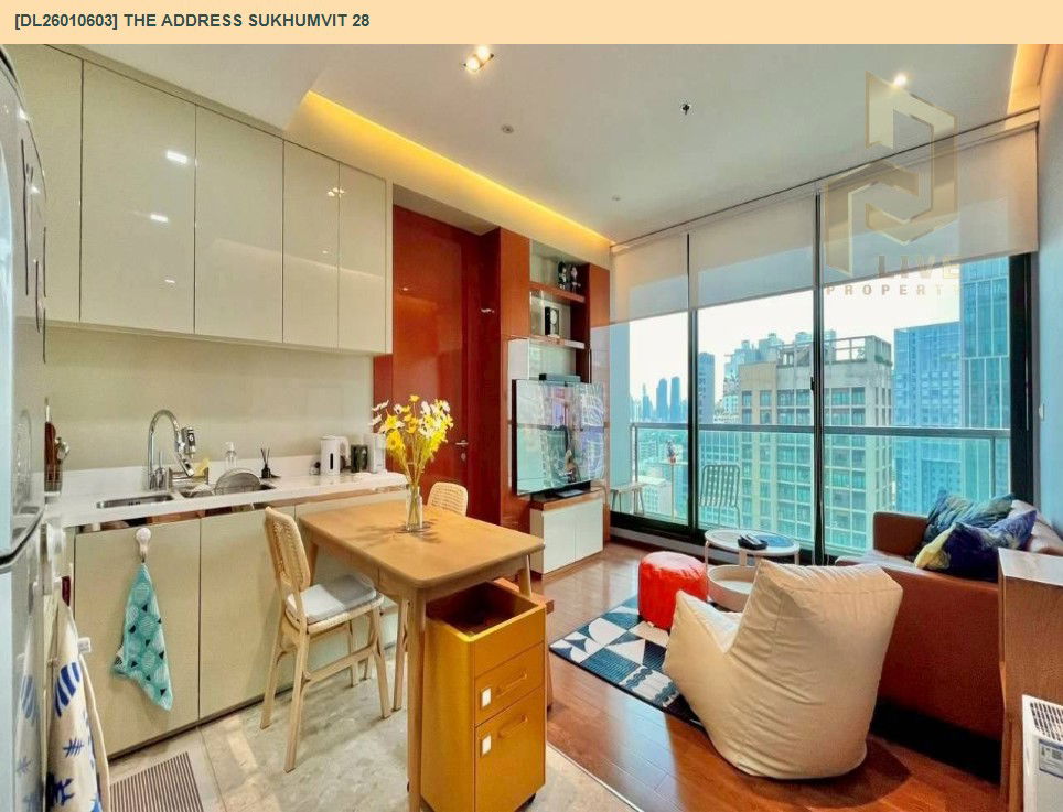 รูป DL26010603 ให้เช่าคอนโด ดิ แอดเดรส สุขุมวิท 28 (The Address Sukhumvit 28) ใกล้ BTS พร้อมพงษ์ พร้อมเข้าอยู่ โทรด่วน 0614453194 LineID @162cjixi - รูปที่ 5/13