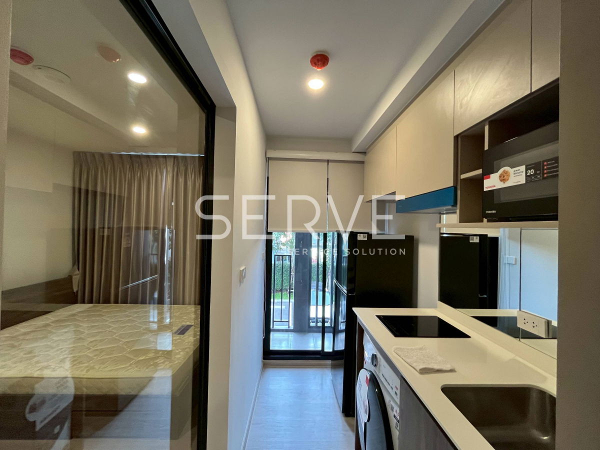 รูป 🔥8K/Mo ห้องสตูดิโอ กั้นเป็นสัดส่วน แต่งดี เฟอร์จัดเต็มมาก วิวเมือง พร้อมอยู่ คอนโดทำเลดี ติด BTS คูคต 100 ม. @ Nue Core Khu Khot Station - รูปที่ 7/9