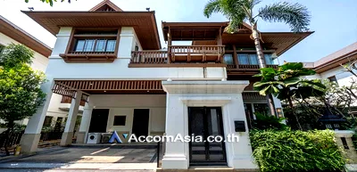 เช่าบ้านเดี่ยว MRT สีลม : 🔼🔽 AccomA 📩 Pet friendly,Private Swimming Pool 4 BR House @Exclusive Resort Style Home  (59462)