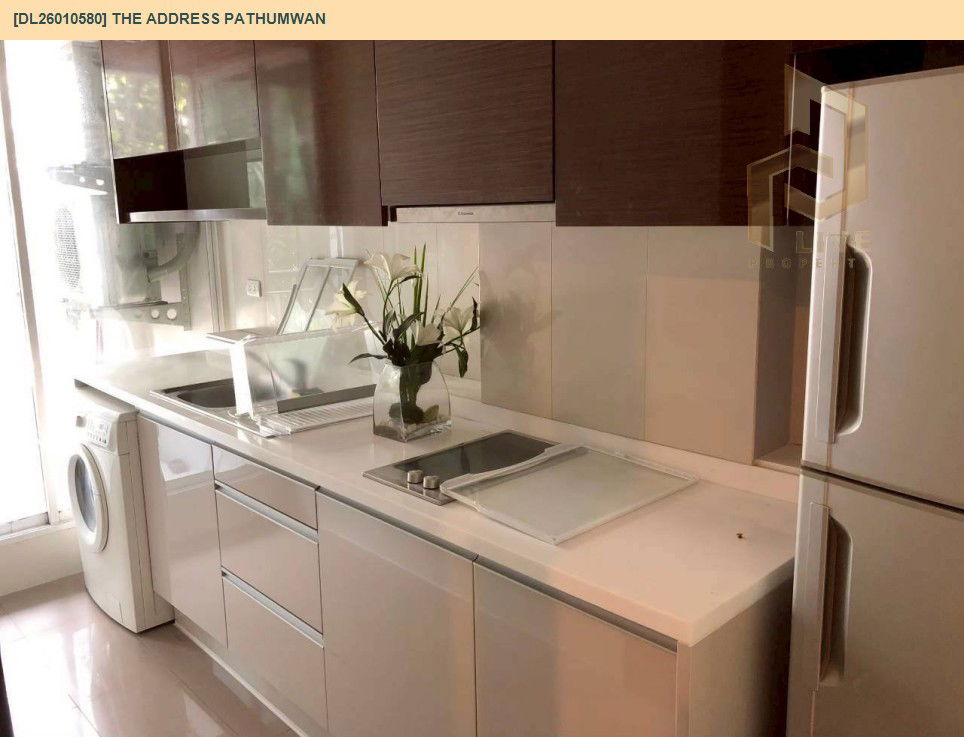 รูป DL26010580 ให้เช่าคอนโด ดิ แอดเดรส ปทุมวัน (The Address Pathumwan) ใกล้ BTS ราชเทวี พร้อมเข้าอยู่ โทรด่วน 0800343450 LineID @655ebbvc - รูปที่ 5/5
