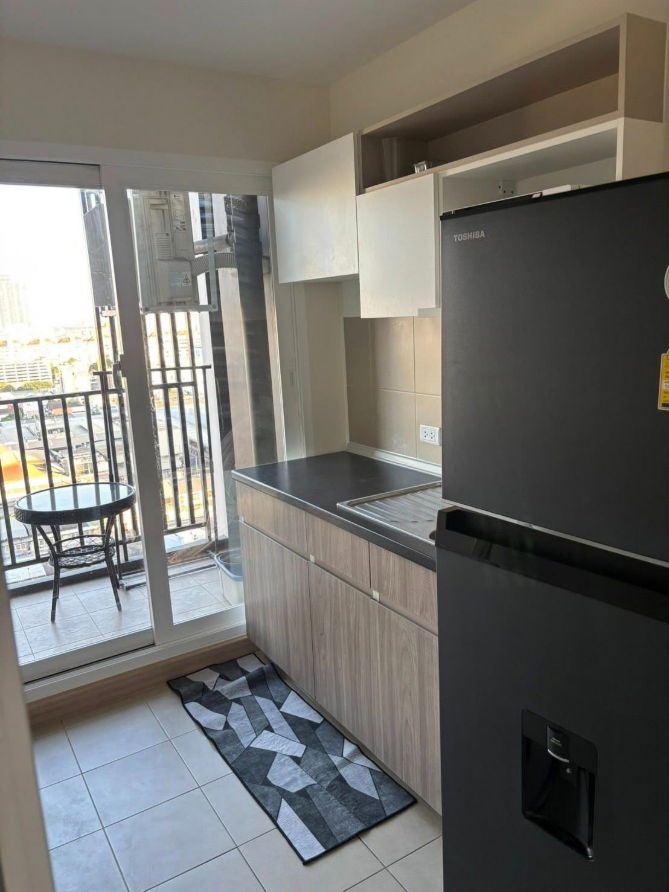 picture PFD-07863 For rent Supalai Veranda Ramkhamhaeng new room, beautiful built-ins! | 1 bedroom, 35 sq m., has washing machine + dryer, 15,000 baht - 6/9