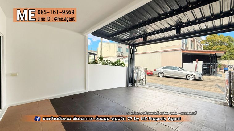 3-bed townhouse for rent, 110 sqm, 17 sq wah, VILLETTE LITE PATTANAKARN 38