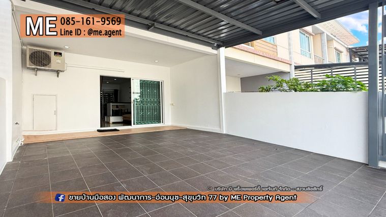 3-bed townhouse for rent, 110 sqm, 17 sq wah, VILLETTE LITE PATTANAKARN 38