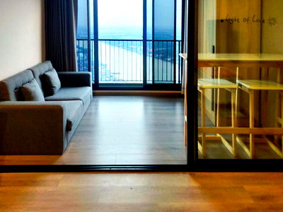 Condos for sale MRT Phra Nang klao Bridge : Condo for Sale the Politan Rive, 1 bed 1 bath 31 sqm High Rise Best River view Fully Furnished Near MRT Phra Nang Klao Bridge Nontaburi : KT26S-001
