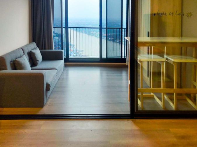 ขาย คอนโด The Politan Rive แบบ 1 นอน 1 น้ำ 31 ตรม ชั้นสูง ระเบียงทิศใต้ วิวดีสุด ริมแม่น้ำเจ้าพระยา  ใกล้ MRT สะพานพระนั่งเกล้า นนทบุรี : KT26S-001