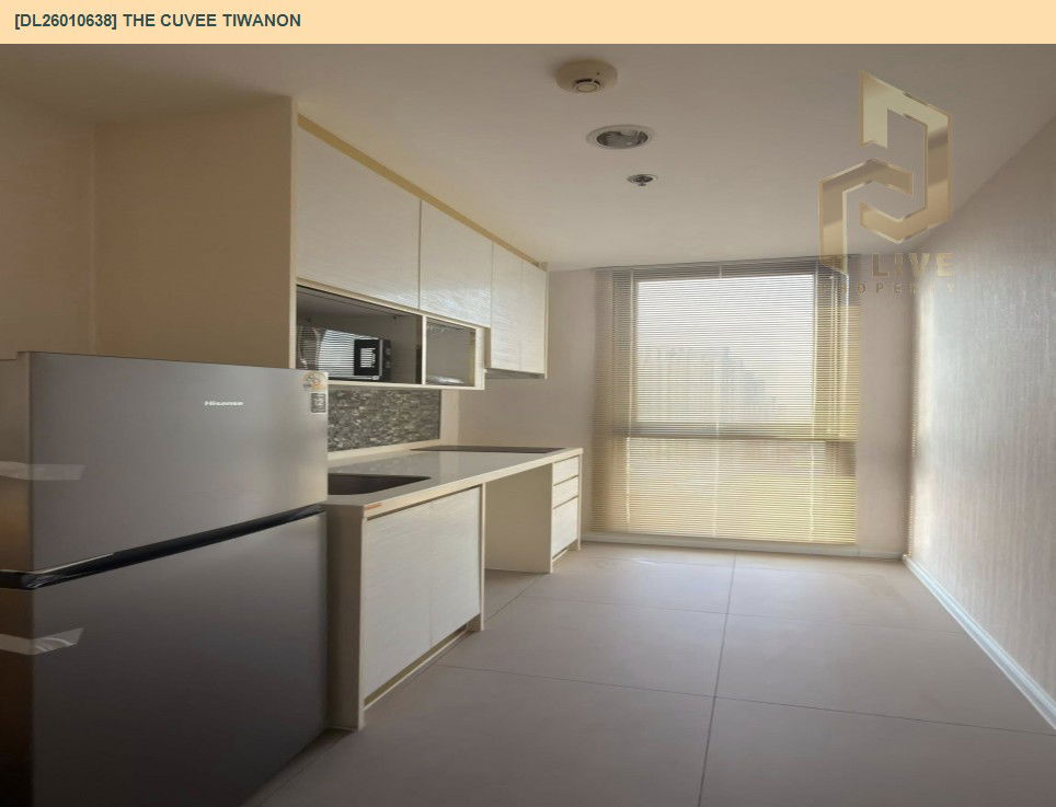รูป DL26010638 ให้เช่าคอนโด เดอะ คิวเว่ ติวานนท์ (THE CUVEE Tiwanon) ใกล้ MRT แยกติวานนท์ พร้อมเข้าอยู่ โทรด่วน 0800343450 LineID @655ebbvc - รูปที่ 8/11